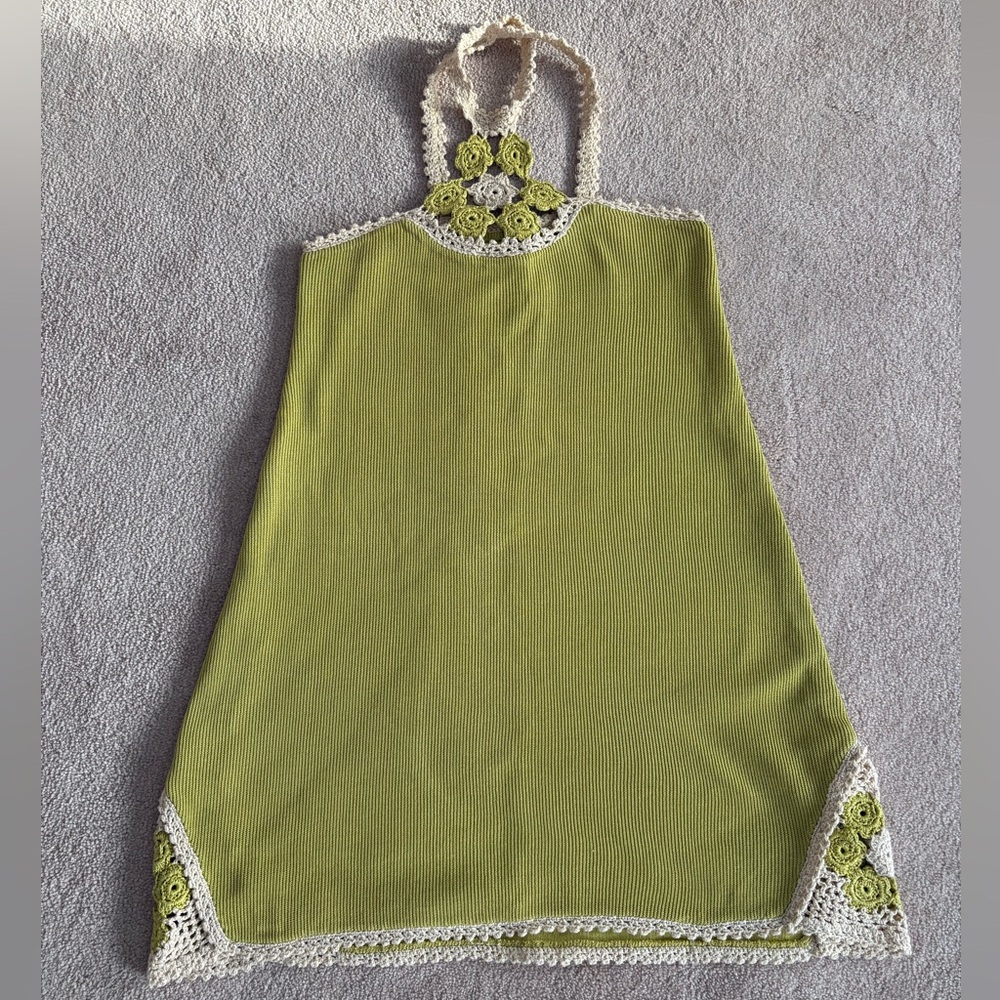 VINTAGE Handmade Crochet Dress